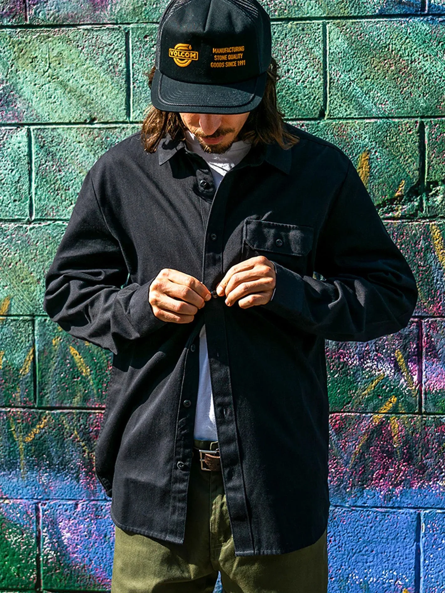 CAMISA M/L VOLCOM HOMBRE FRICKIN WORKSHIRT LS - Image 3
