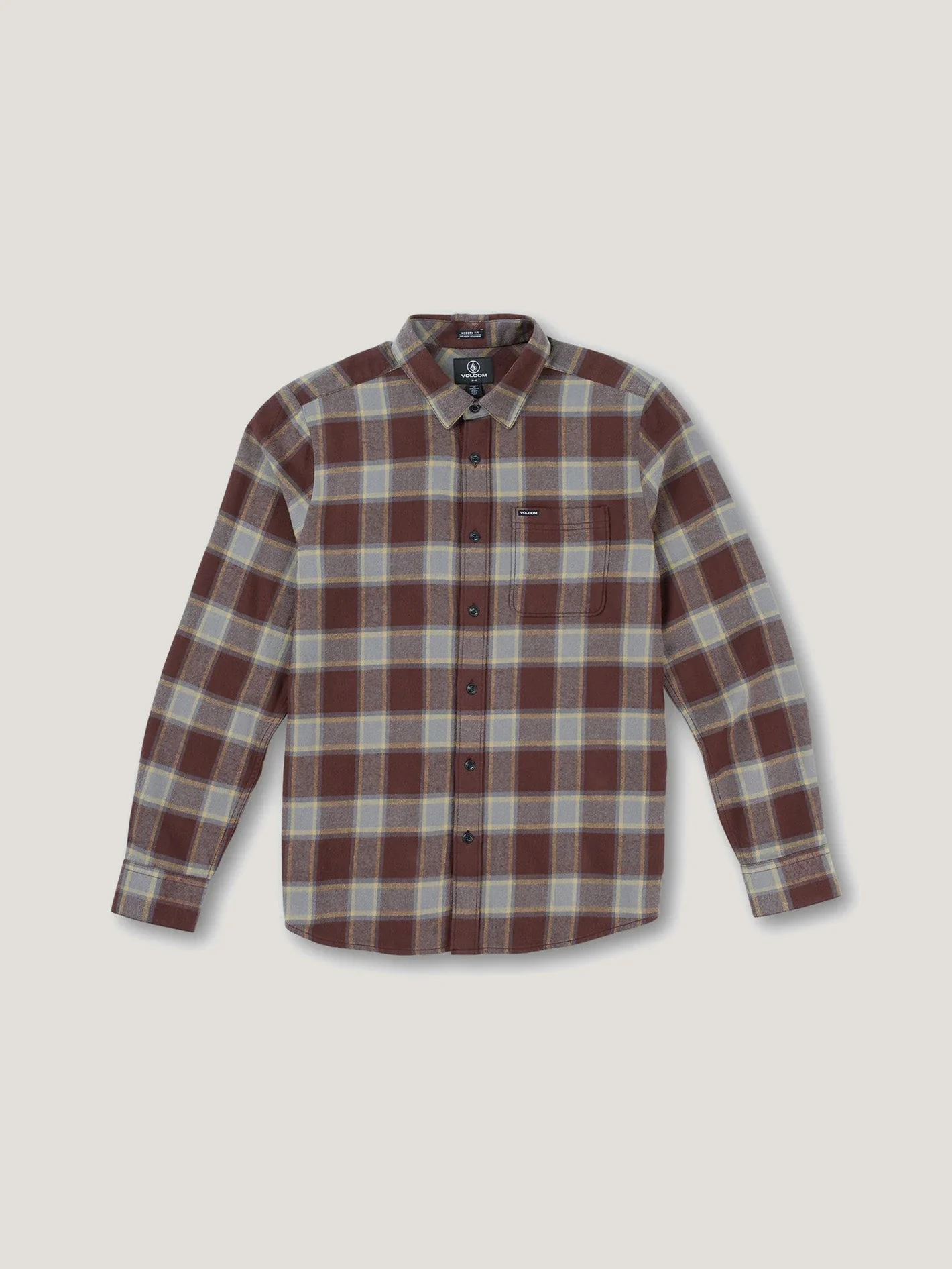CAMISA M/L VOLCOM HOMBRE CADEN PLAID LS