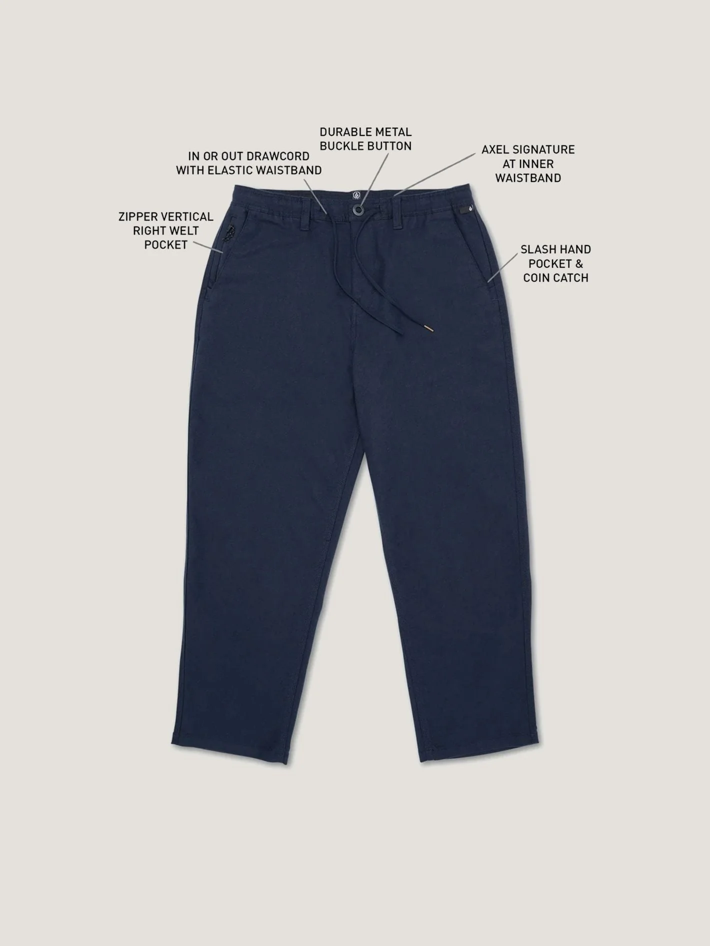 PANTALON VOLCOM HOMBRE SKATE VITALS AXEL LSE TPRD PNT - Image 2