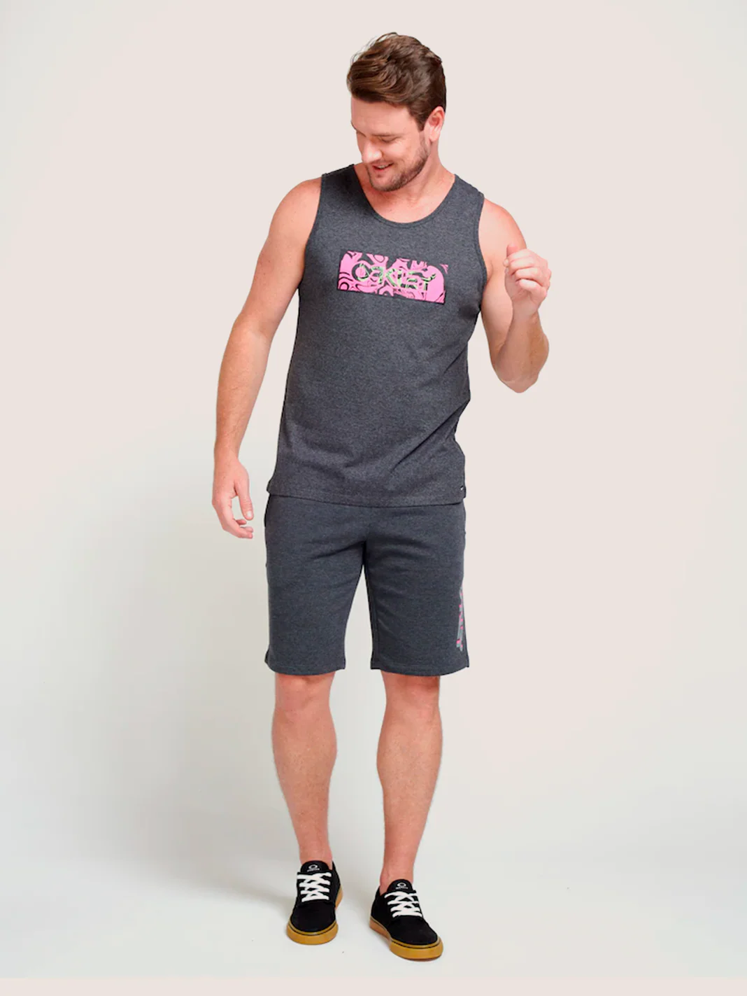 BVD OAKLEY FP METAVERSE GRAPHIC HEATHER TANK