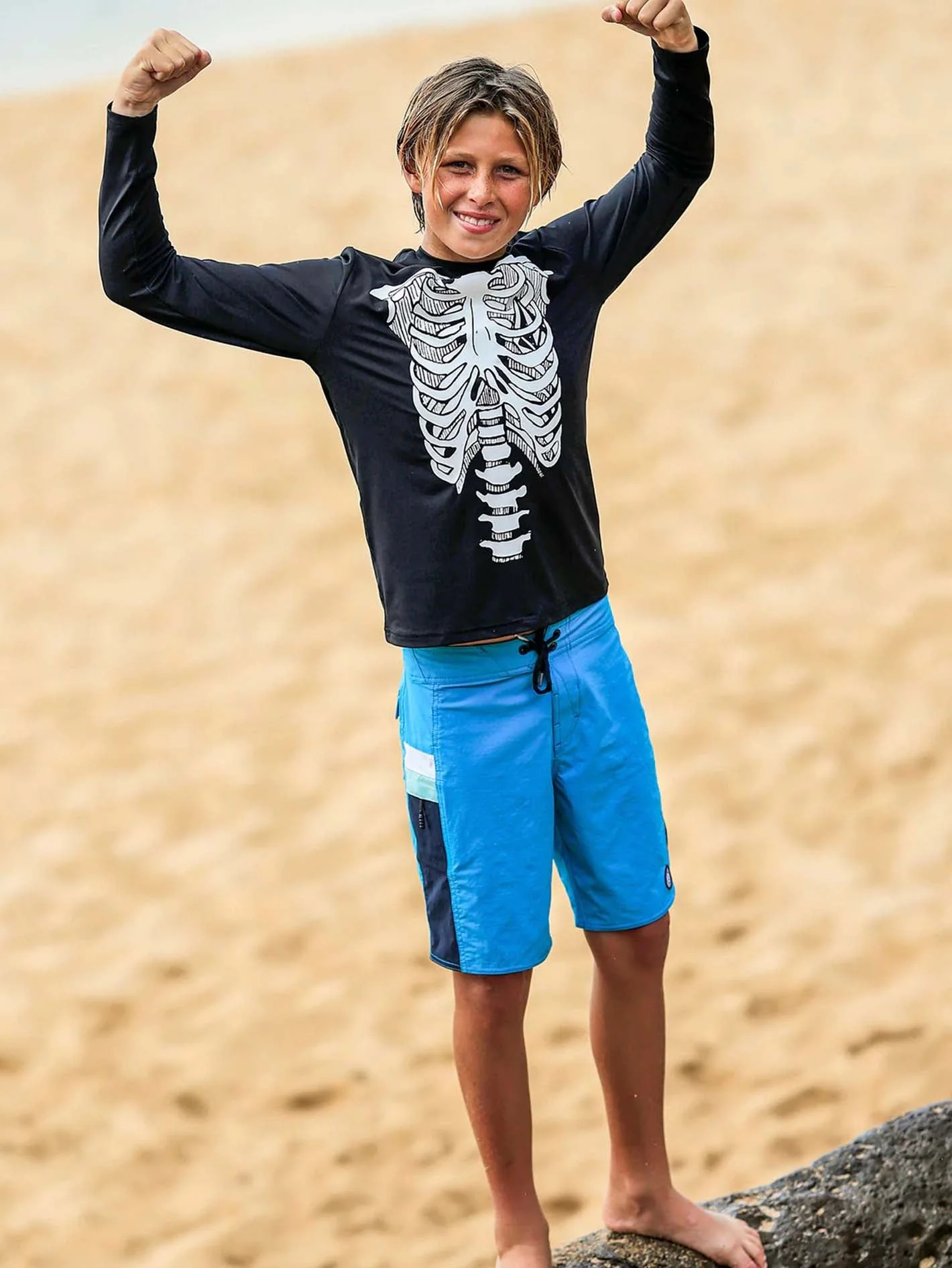 LICRA M/L VOLCOM NIÑO SKELETON LS - Image 3