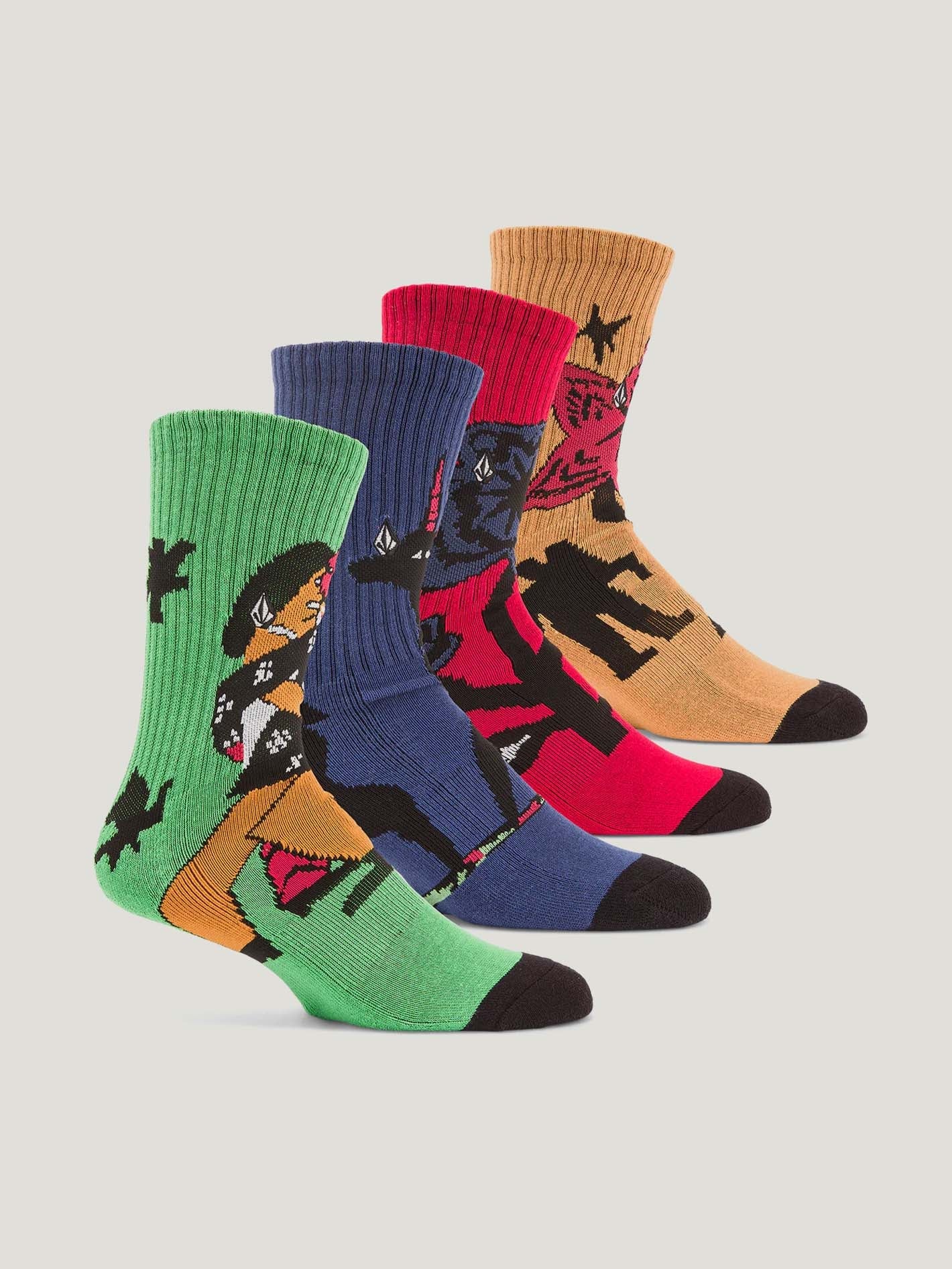 MEDIA VOLCOM HOMBRE FA BOB MOLLEMA SOCK 4PC - Image 2