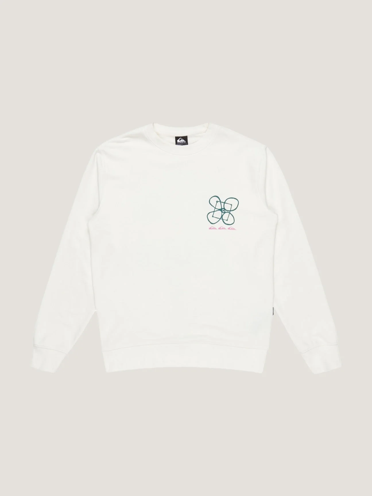 SWEATER S/CIERRE QUIKSILVER HOMBRE GRAPHIC MIX CREW - Image 9
