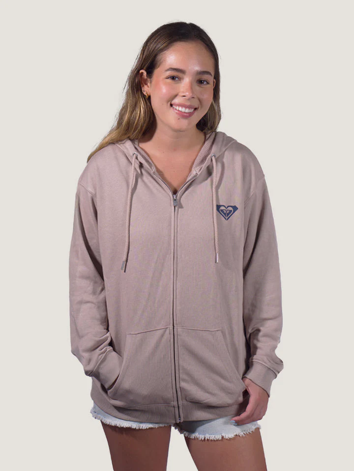 SWEATER C/CIERRE ROXY MUJER HOODIE WITH FULL ZIPPER