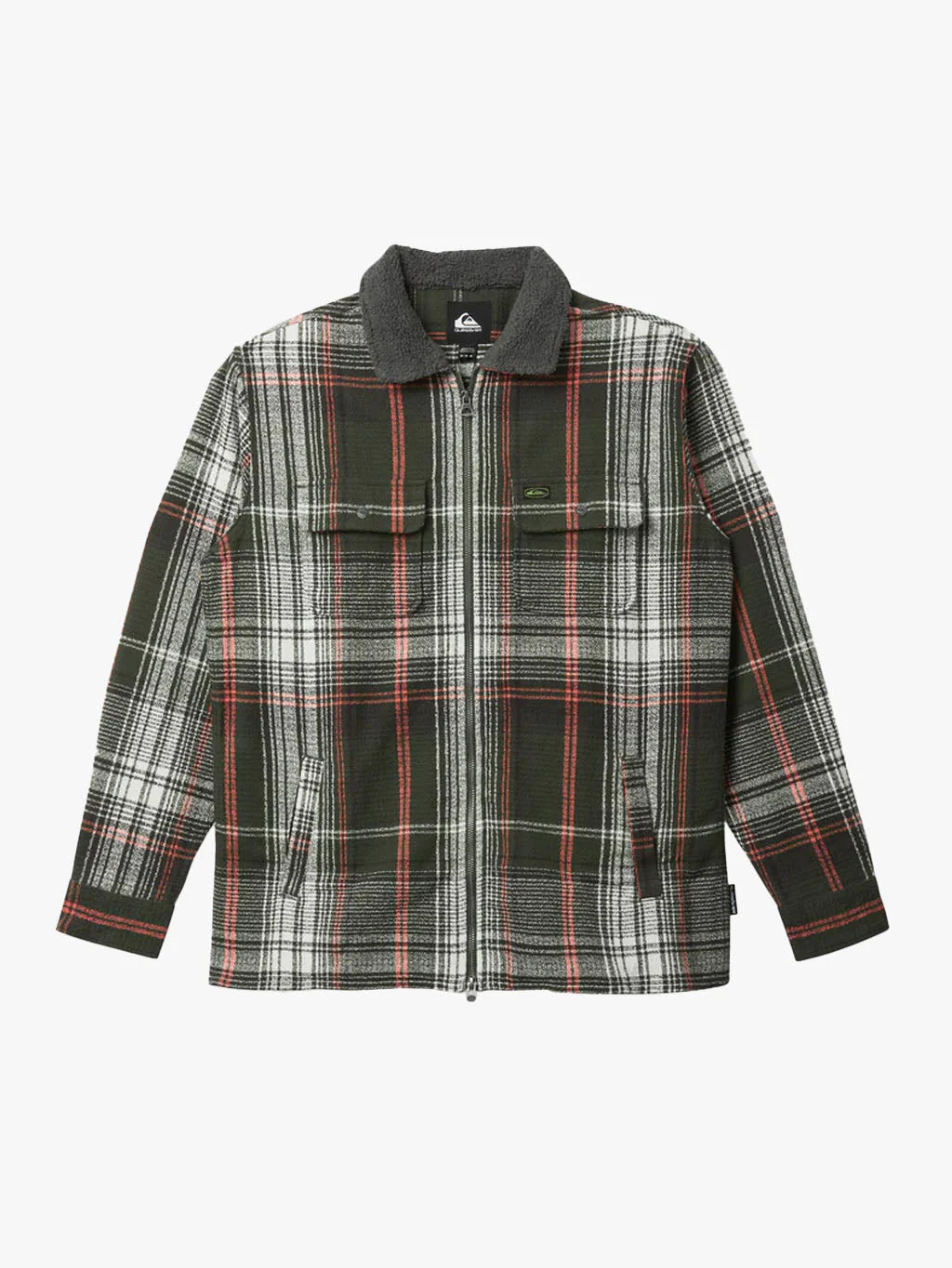 CASACA QUIKSILVER HOMBRE CAMPO ZIP FLANNEL